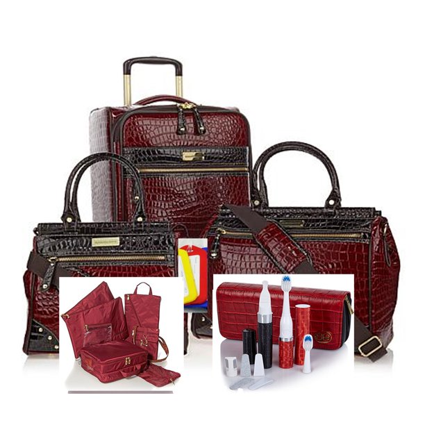Samantha Brown Classic Luggage Weekender Set 21 Upright, Dowel Bags