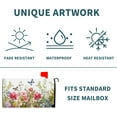 thumbnail image 5 of Spring Welcome Mailbox Covers Magnetic Colorful Flowers Butterfly Mailbox Cover Standard Size 18 X 21 Inch Summer Floral Holiday Mailbox Wrap Post Letter Box Cover Decorative for Home Outdoor Garden, 5 of 6