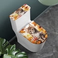 thumbnail image 2 of HELLHERO Cat Toilet Seat Cover Replacement 17x21 Inches Universal Elastic Installation for Toilet, 2 of 8