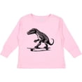 thumbnail image 3 of Inktastic Funny Alligator on Skateboard Boys Long Sleeve Toddler T-Shirt, 3 of 5