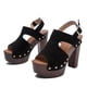 thumbnail image 5 of Sandalias de tacón de cuña Sandalias de color sólido con boca de pez de fondo grueso para mujer Wmkox8yii  hfjk3500, 5 of 7