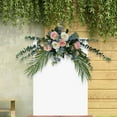 thumbnail image 4 of Fondo decorativo floral artificial Arreglo central multiusos para Rosado, 4 of 7