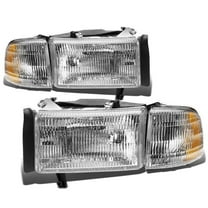DNA Motoring For 1994-2001 Dodge RAM OE Style Headlight Corner Lamp Pair Replacement
