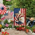 thumbnail image 4 of 12.5 x18 Inch American flags For Outside, Outdoor Garden Flags, 4th of July Patriotic Flags for Cemetery, Memorial Day Independence Day Watercolor Yard Outdoor Decoration (BLUE WHITE RED), 4 of 6