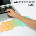 thumbnail image 6 of Chicmine Cloud Keyboard Wrist Rest Holder Ergonomic Mouse Wrist Support for Pain Relief & Easy Typing Super Soft Non-slip Silicone Hand Rest Pad Cushion for Office Work Computer Gaming, 6 of 11