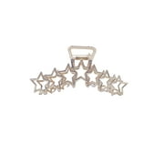 No Boundaries Women's Large Star Metal Hair Claw Clip, Gold