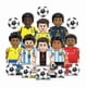 thumbnail image 1 of 8 Figuras de Bloques de Construcción de Jugadores de Fútbol, Set de Minifiguras Deportivas con Accesorios, Regalo Creativo para Niños y Fanáticos del Deporte, 1 of 9