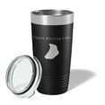 thumbnail image 2 of Upper Herring Lake Map Tumbler Travel Mug Insulated Laser Engraved Coffee Cup Michigan 20 oz Black, 2 of 5