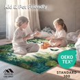 thumbnail image 4 of ODIKA 4'x6' Machine Washable Non-Slip Area Rug, Earthy Jungle Scene Aesthetic High Traffic Rug, Green, 35217, 4 of 5