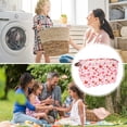 thumbnail image 6 of Unique Bargains 1 Pc Storage Basket with Handles Heart Print Gift Basket 14.9"x10.2"x8.6" Pink Red White, 6 of 6