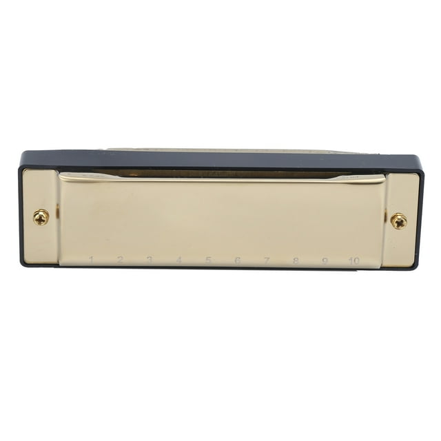 G Key Harmonica, Waterproof Performance Mouth Organ 10 Hole Harmonica for Professional for Beginner Red,Gold,Silver