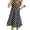 Black, variant on Girls Sleeveless Floral Dot Print Tank Dress with Ruffle Hem, Casual Summer Playwear for Ages 6-16, Comfortable & Easy Care for Outdoor Activities