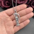 thumbnail image 1 of Skeleton Grim Reaper Necklace Angel of Death Alternative Jewelry Handmade Necklace Halloween Jewelry Gothic Jewelry Gift, 1 of 4