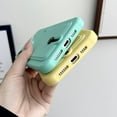 thumbnail image 6 of Compatible with iPhone Case,Credit Card Slot Holder Wallet [Compatible with Wireless Charging] Camera Lens Protection Soft Shockproof Cover Phone Case (Yellow,iPhone 12 Pro Max), 6 of 7