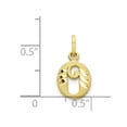 thumbnail image 2 of 10k Initial O Charm - .6 Grams, 2 of 4