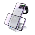 thumbnail image 5 of Auriculares para teléfono móvil con carga rápida de doble bobina tres en uno, cargador inalámbrico, reloj, modo privado, universal, 5 of 5