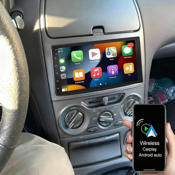 Gsuatey Car Radio for Toyota Celica 1990-1999 with Wireless Carplay Android Auto, 7 Inch HD Touch Screen Android 15 Car Audio GPS Bluetooth WiFi EQ SWC Bluetooth AHD Backup Camera