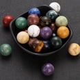 thumbnail image 4 of RSAMD 20mm Natural Stones Ball Healing Crystals No Hole Gemstone Room Home Decor-1 pcs-Green Aventurine, 4 of 9