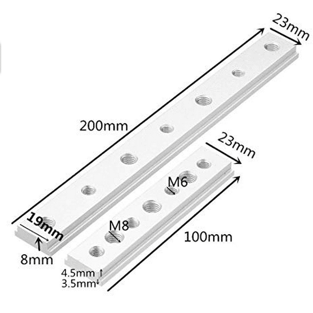 Machifit 100mm M6 M8 T Slot Nut T Track Sliding Nut Woodworking Tool Slot Fastener Machifit 100mm M6 M8 T Slot Nut T Track Woodworking Tool Slot Fastener Walmart Com Walmart Com