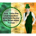 thumbnail image 2 of Nicky Bigs Novelties St. Patricks Day Top Hat Green Satin With Buckle Adult Leprechaun Costume Hat, 2 of 9