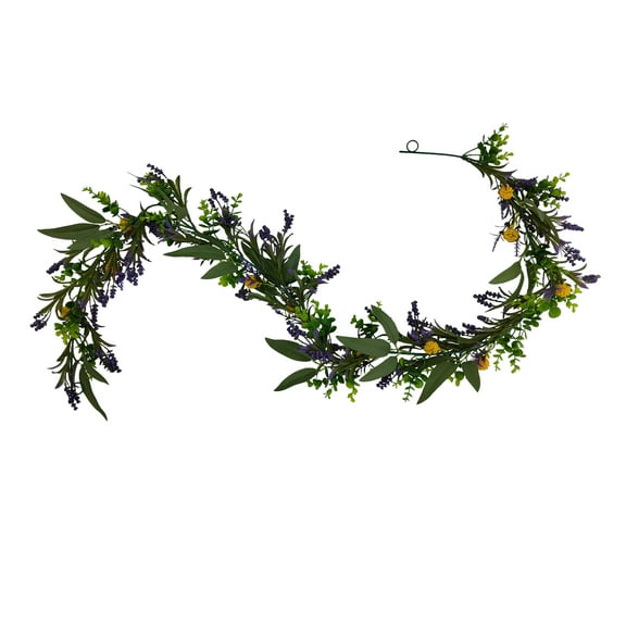 Mainstays 6' Artifical Green Eucalyptus Decorative Garland, Not in Pot.