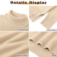 thumbnail image 6 of MOSHU Turtleneck Sweaters for Women Long Sleeve Casual Tops Knit Womens Pullover Sweaters Winter Clothes, 6 of 10