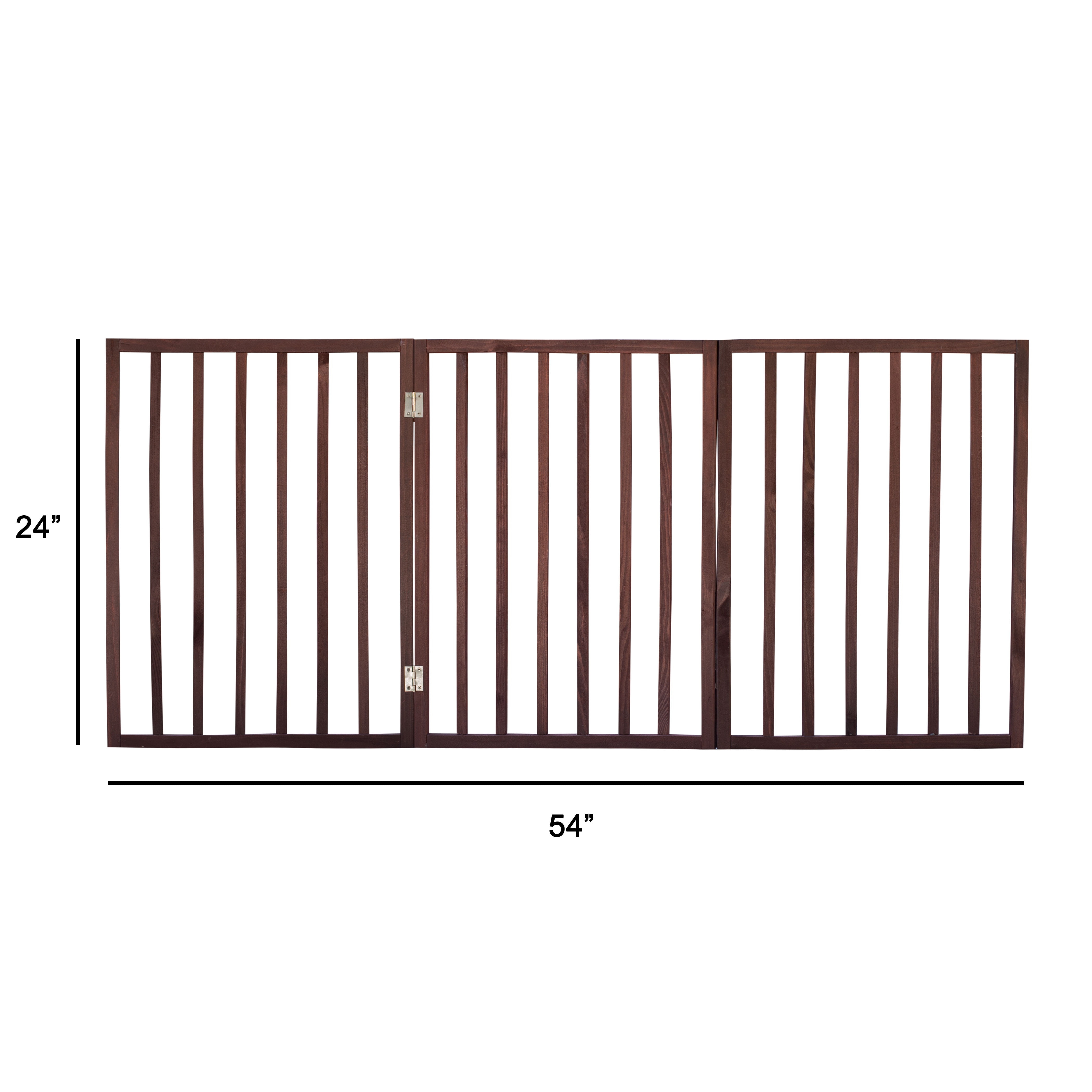 Pet Parade Folding Pet Gate Brown Extra Wide Walmart