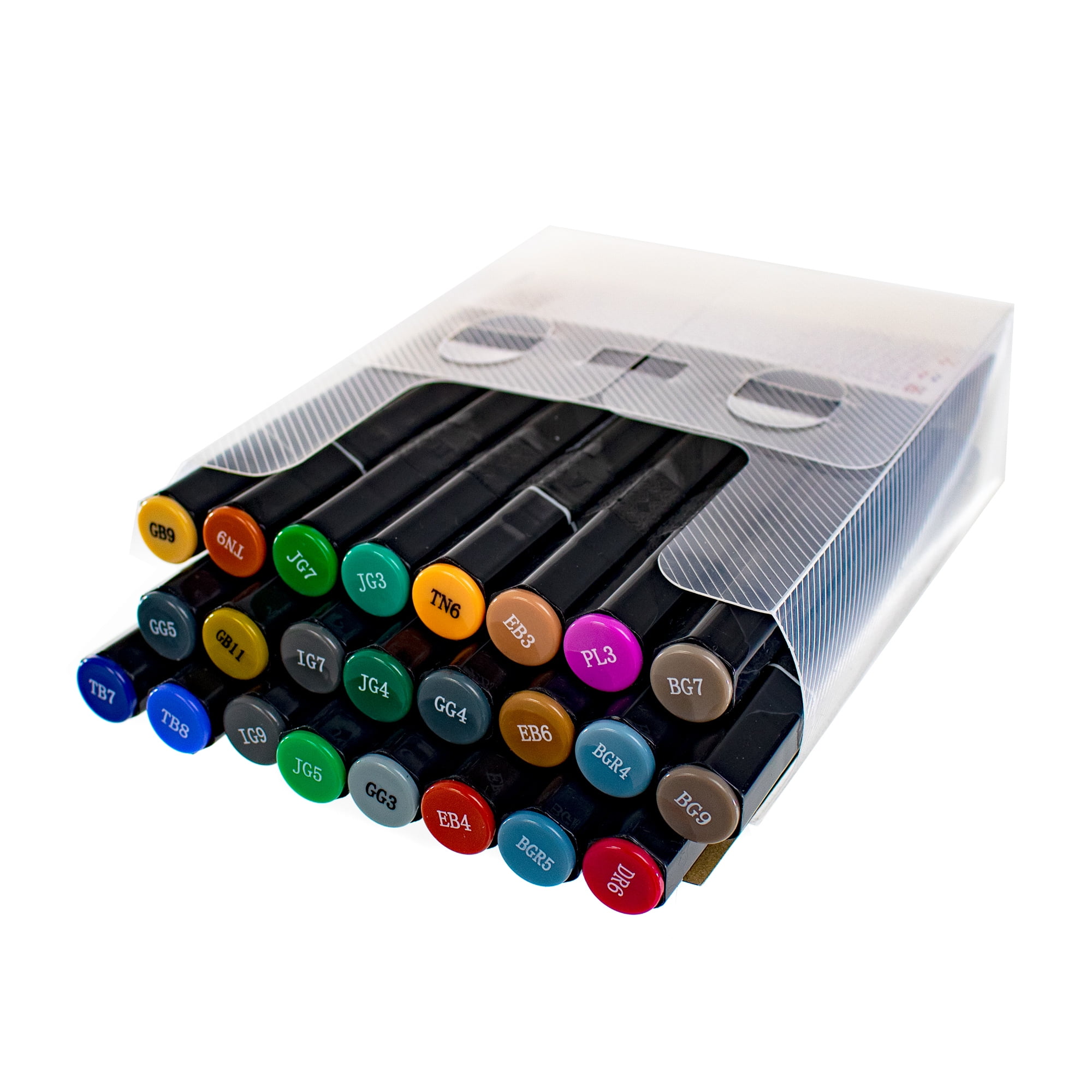 Craft County Assorted Alcohol Markers – Dual Tip – 24 Pack – Multiple Colorful Packs – Color, Draw, and Blend