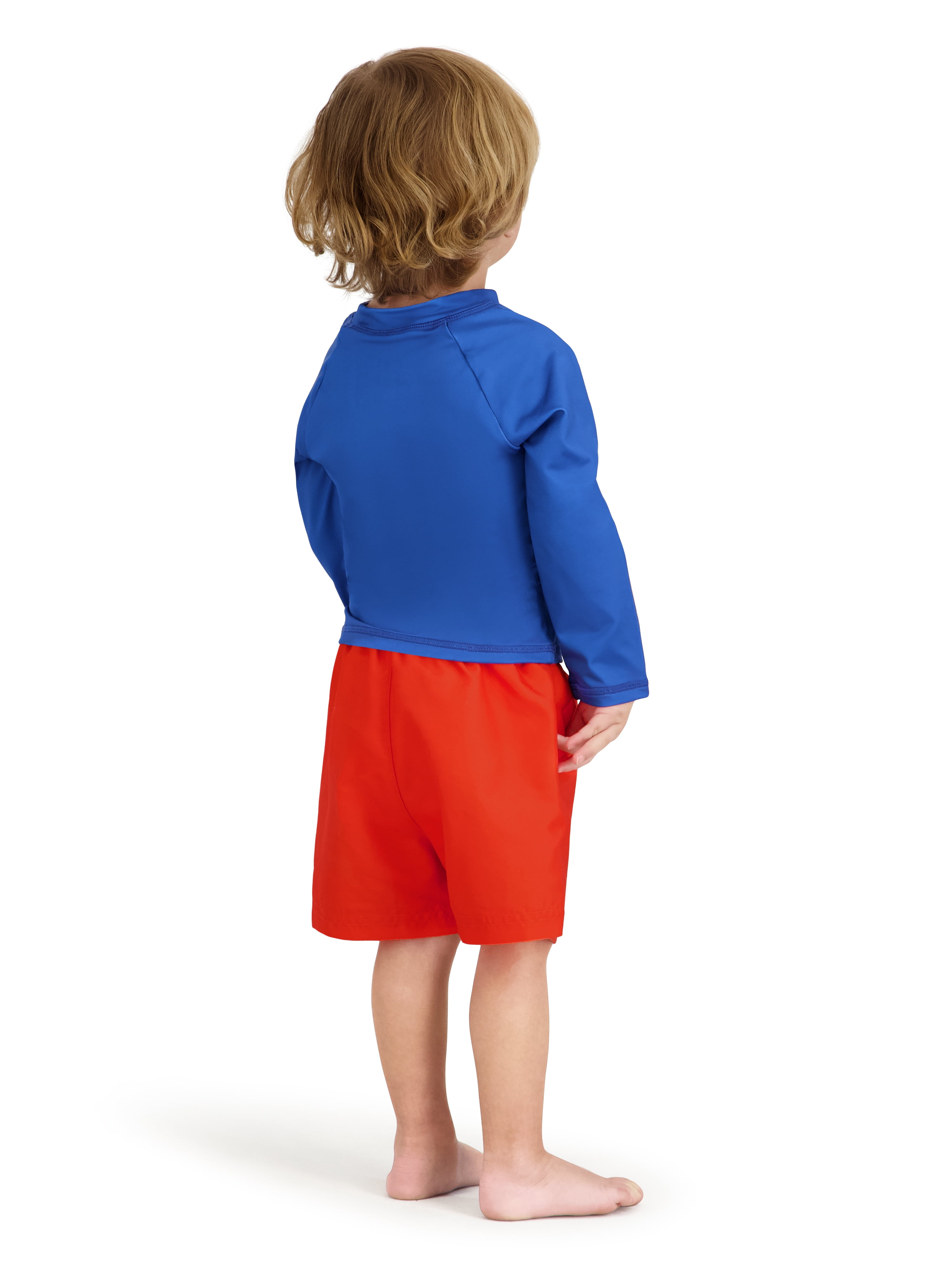 Character Toddler Boy Rash Guard Swim Set with Coverup, 3- Pieces, Sizes 12M- 5T