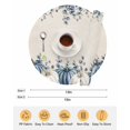 thumbnail image 6 of 13 Inch Round Placemats Set of 4, Thanksgiving Fall Non Slip Heat Insulation PP Table Mats, Eucalyptus Blue White Harvest Pumpkin Washable Place Mats for Kitchen Dining Party Table Decor, 6 of 7