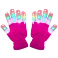 thumbnail image 1 of HAOAN Kids Light Up Gloves  Pink  2 Pack, 1 of 6