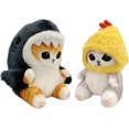 thumbnail image 1 of Gato Gatito Michi De Peluche Kawaii con Disfraz Modelos Animales Tamaño A Elegir (Kit 2 Pzas 13 cm) Kit 2 Pzas 13 cm Xishao Juguetes, 1 of 2