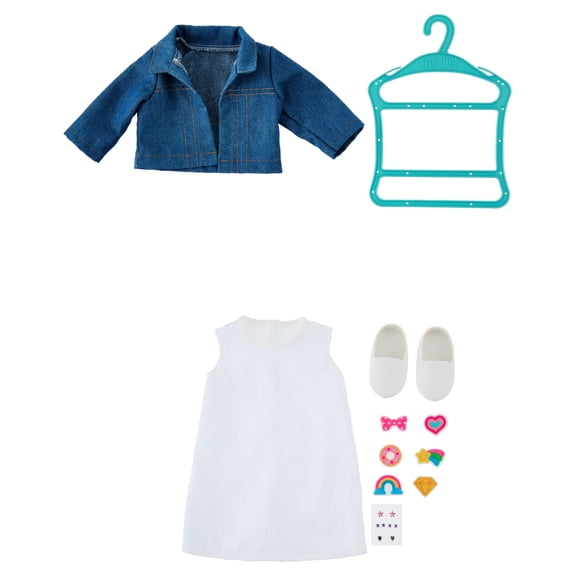 My Life As Denim Jacket Fashion Set for 18-inch Dolls, 12 Piece Collection