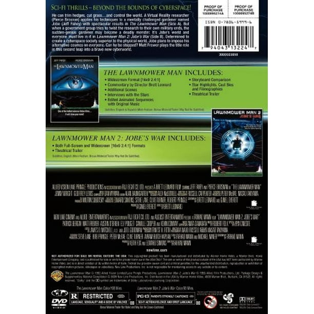 The Lawnmower Man Lawnmower Man 2 Jobe S War Dvd Walmart Com