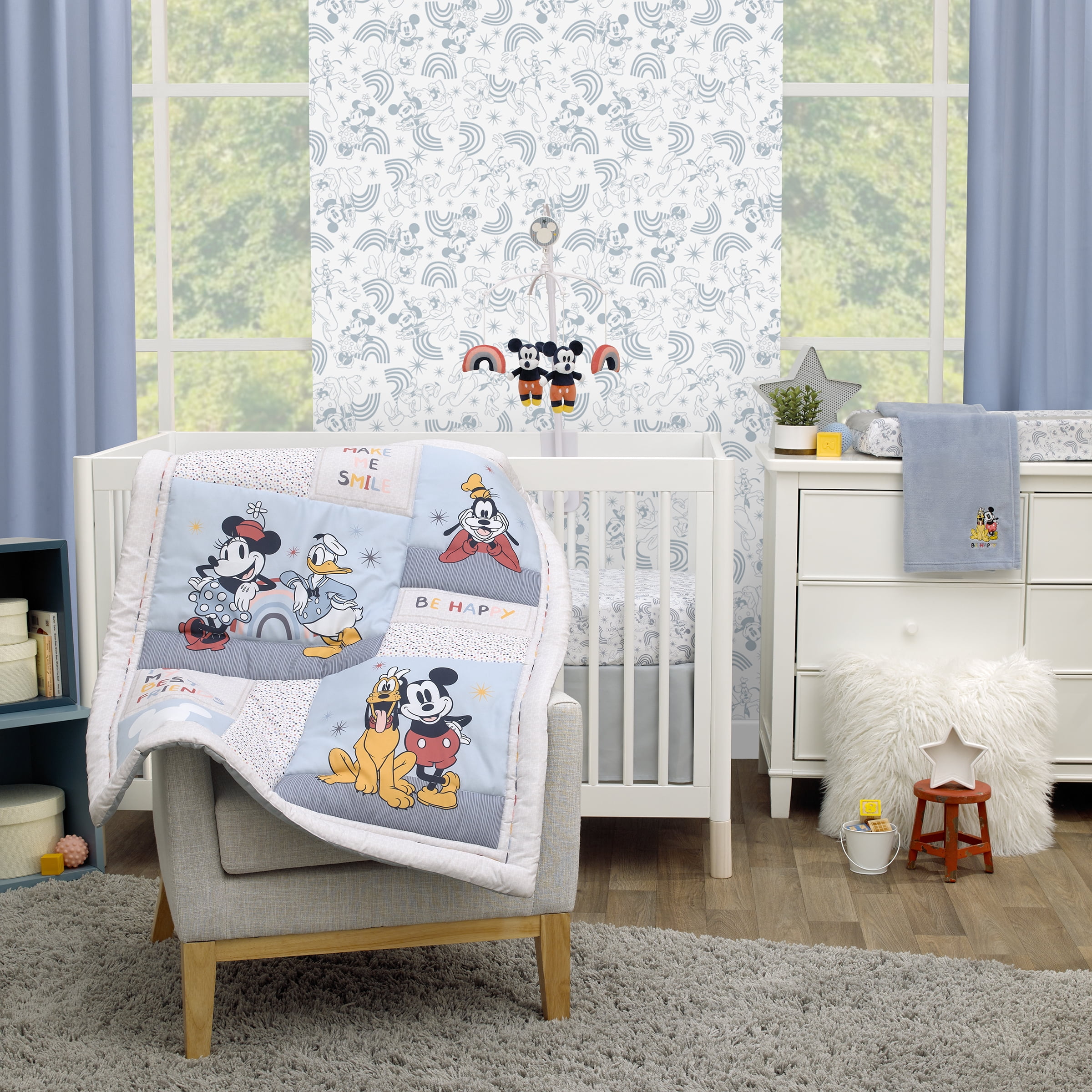 Disney Mickey and Friends 3 Piece Crib Bedding Set