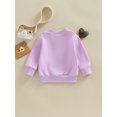 thumbnail image 4 of Arvbitana Toddler Baby Girls Valentine's Day Sweatshirt Letter Print Long Sleeve Pullover Spring Autumn Shirt Clothes 12M-5T, 4 of 8