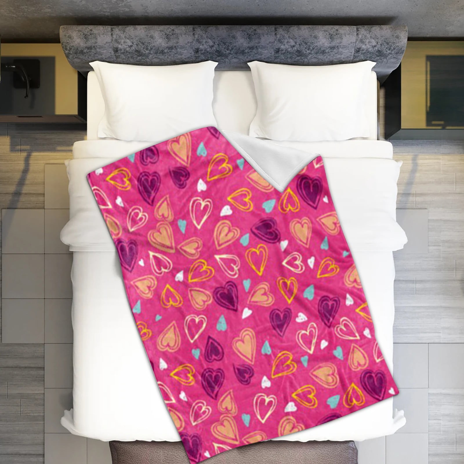 Valentine's Day Blanket Flannel Decorative Blanket Air Conditioning Blanket Throw Blanket