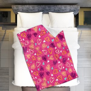 Dédouanement des couvertures pondérées ! Couverture décorative de la Saint Valentin Air Conditionnement Blank Jet Blanket Valentine Day Decorations 1X couverture