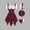 A139 Wine, variant on Women's Pirate Wench Costume Short Puff Sleeve Lace Up Corset Asymmetrical Handkerchief Hem Dress Gothic Fairy Cosplay Outfit for Halloween Theme Party