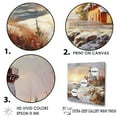 thumbnail image 3 of Designart "Winter Charm Of Coastal Lighthouse I" Beach Light House Canvas Art Print, 3 of 7