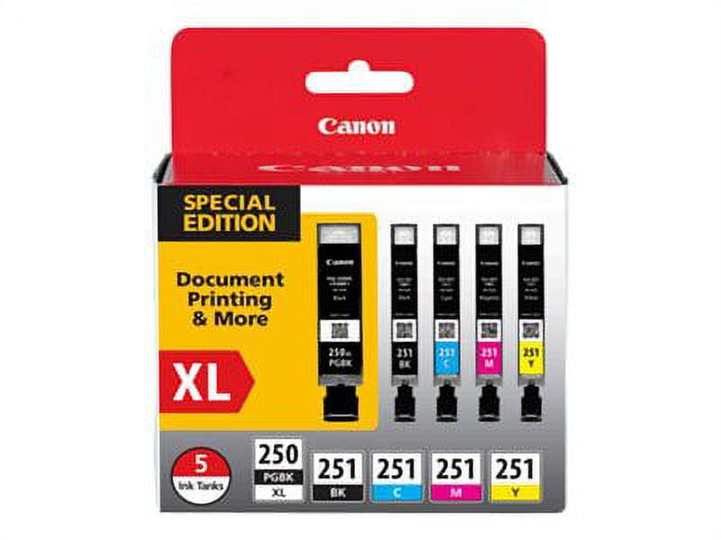 EDD-502 Canon PGI-550XL/CLI-551XL Multipack 5 - BK/C/M/Y - 1x 25 ml + 4x 13  ml substitute for Canon PGI-550XL/CLI-551XLBK/C/M/Y Multipack 5 - Printing  - edding