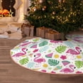 thumbnail image 5 of Sikiie Cute Flamingo Nativity Christmas Tree Skirt, Jesus Christian Winter Holiday Tree Mat Decoration(30-48IN)30", 5 of 6
