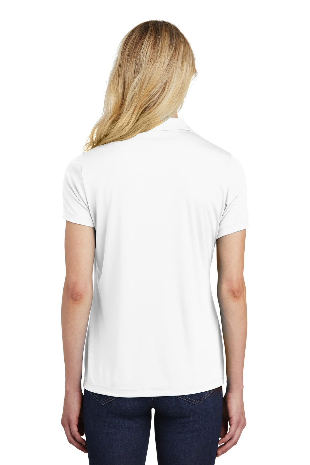 ladies plain white polo shirts
