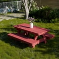 thumbnail image 2 of Wildridge Heritage Child's Picnic Table, Cardinal Red - Outdoor Weather Resistant HDPE Picnic Table for Patio, Porch, Deck, Lawn, 2 of 4