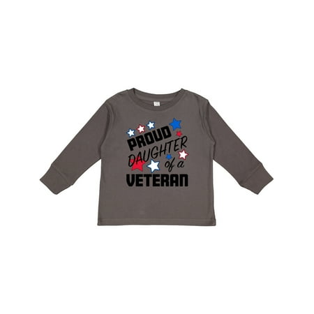 

Inktastic Proud Daughter of a Veteran- Veterans Day Gift Toddler Toddler Girl Long Sleeve T-Shirt