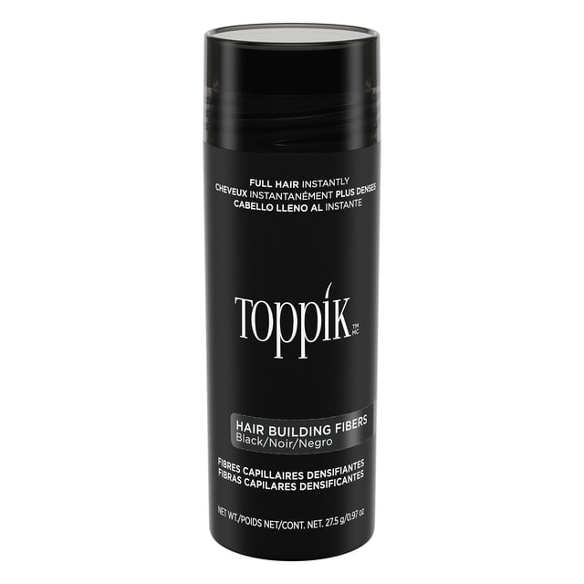 Hair Building Fibers TOPPIK Black 27,5 g para hombres y mujeres