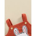 thumbnail image 6 of Musuos Baby Romper, 3 6 12 18M Easter Sleeveless Embroidery Bunny Carrot Bodysuit Overalls for Girls Boys, 6 of 10