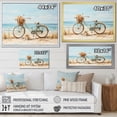 thumbnail image 4 of Designart "Bicycle Calm Pedaling By The Beach V" Transportation Canvas Print, 4 of 5