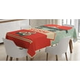thumbnail image 1 of Ambesonne Sushi Tablecloth Rectangular Table Cover, Vintage Japanese Cultural Art, 52"x70", Multicolor, 1 of 3