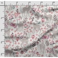 thumbnail image 2 of Soimoi Animals Print,Cotton Cambric, Quilting Fabric Sold by The Yard 42 Inch Wide, Medium Weight Cotton Fabric, SewingSupplies, Dusty Pink, 2 of 5